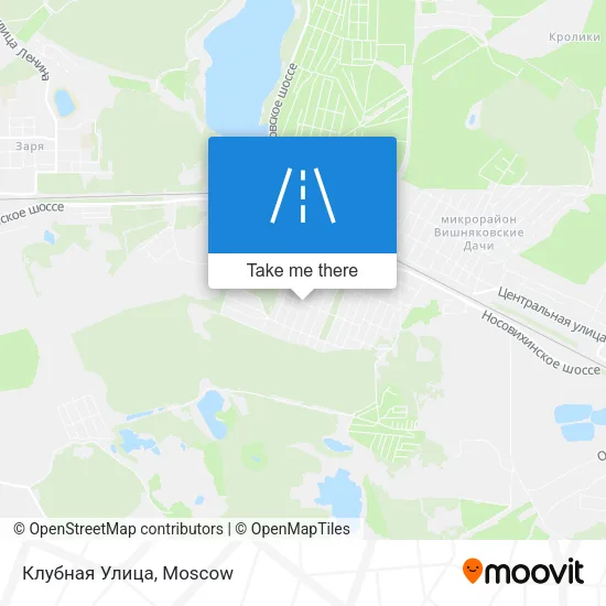 Клубная Улица map
