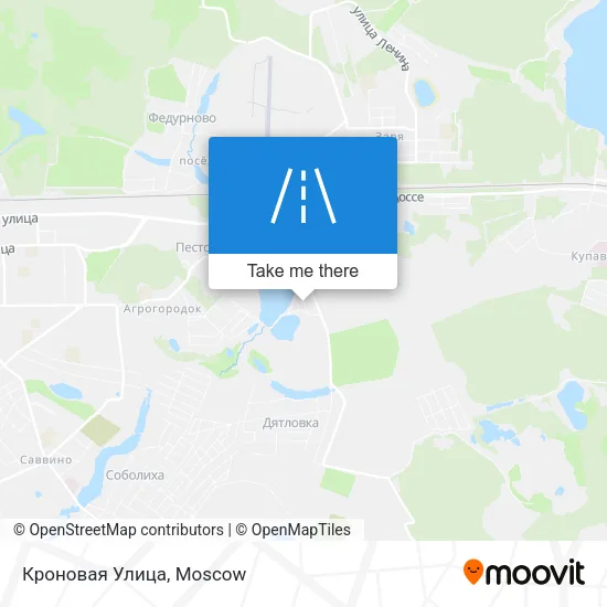 Кроновая Улица map