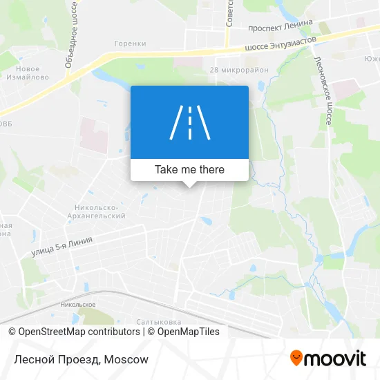 Лесной Проезд map