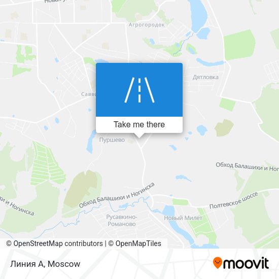 Линия А map