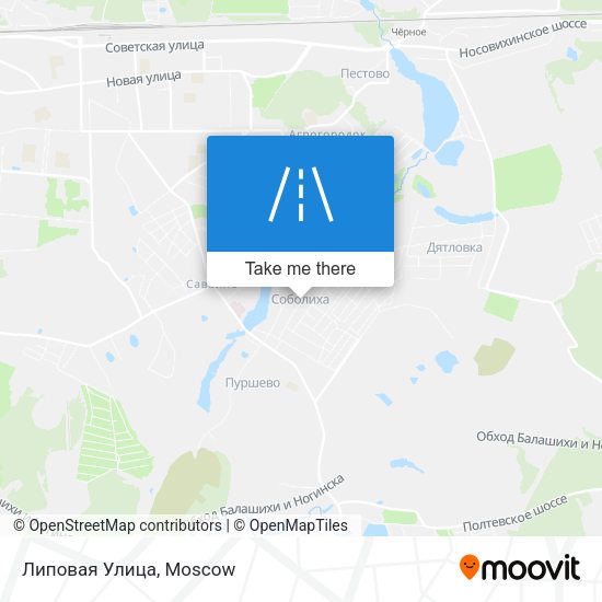Липовая Улица map