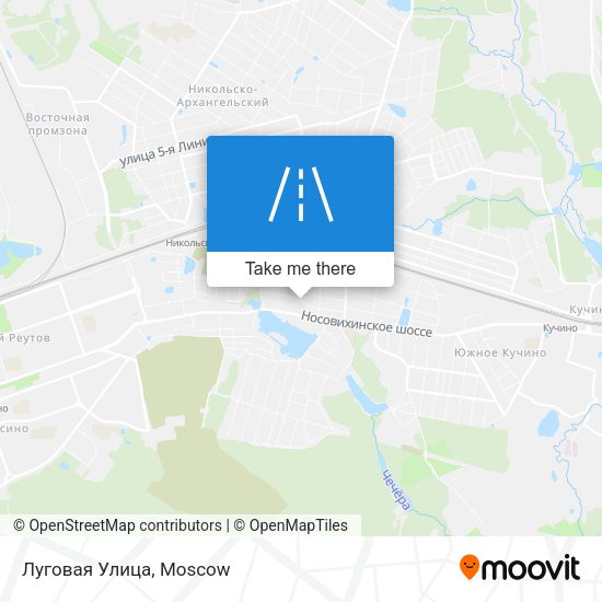 Луговая Улица map