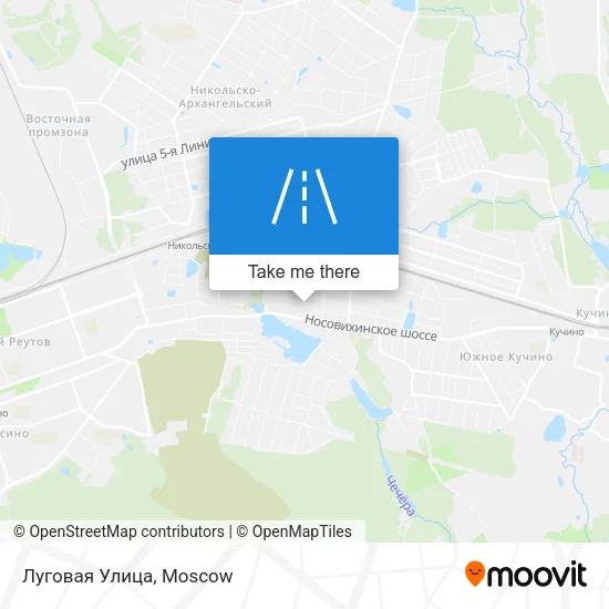 Луговая Улица map