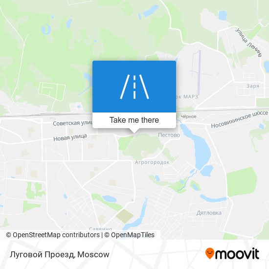 Луговой Проезд map