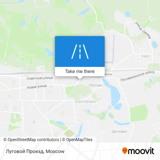 Луговой Проезд map
