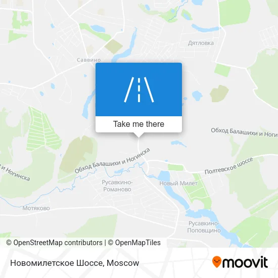 Новомилетское Шоссе map