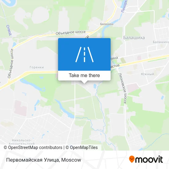 Первомайская Улица map