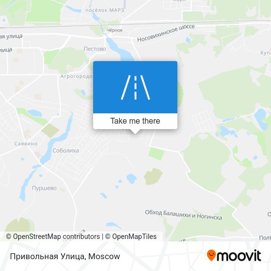 Привольная Улица map
