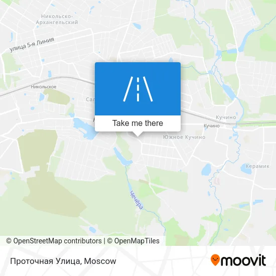 Проточная Улица map