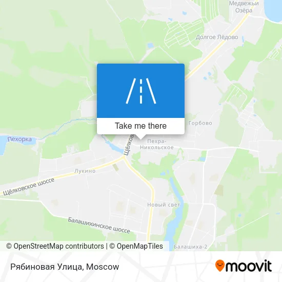 Рябиновая Улица map