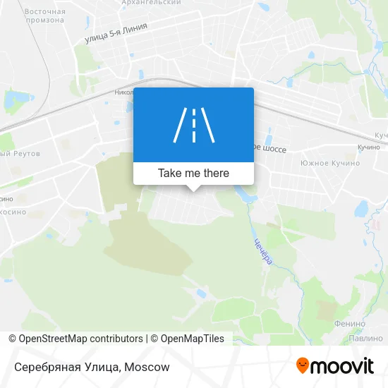 Серебряная Улица map
