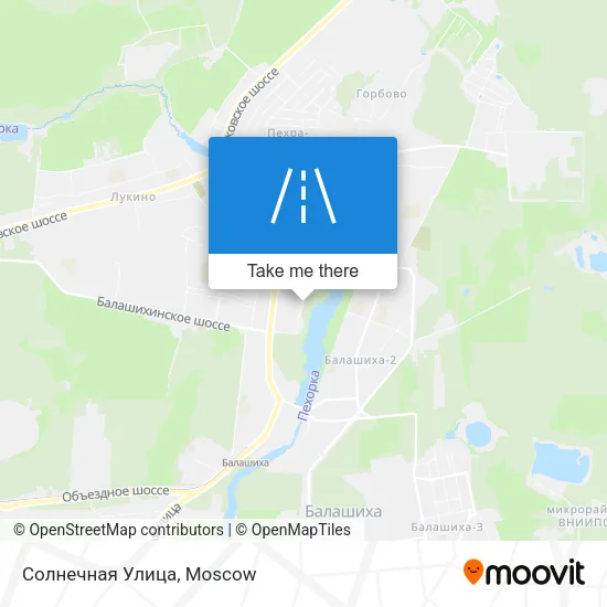 Солнечная Улица map