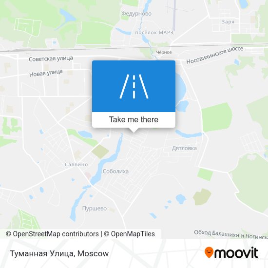 Туманная Улица map