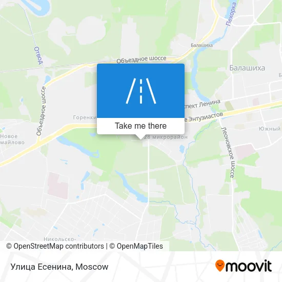 Улица Есенина map