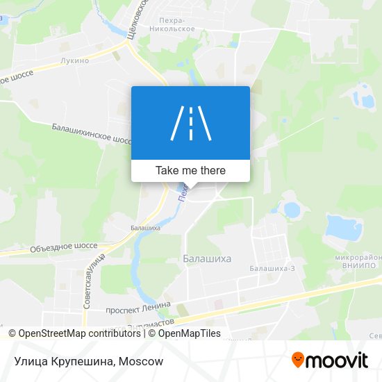 Улица Крупешина map