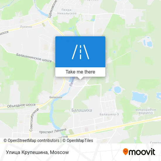 Улица Крупешина map