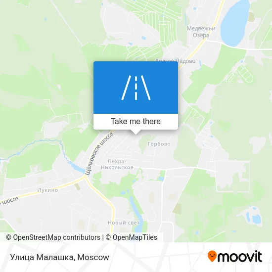 Улица Малашка map