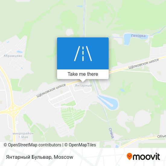 Янтарный Бульвар map