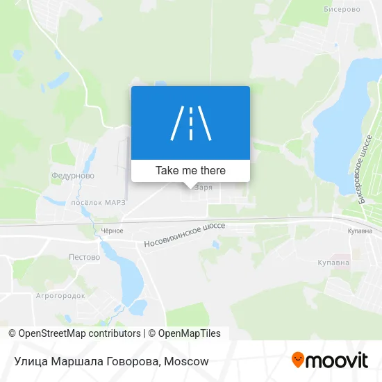 Улица Маршала Говорова map