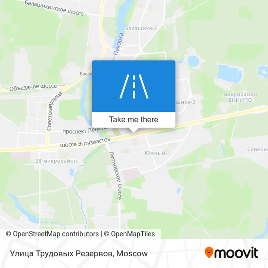 Улица Трудовых Резервов map