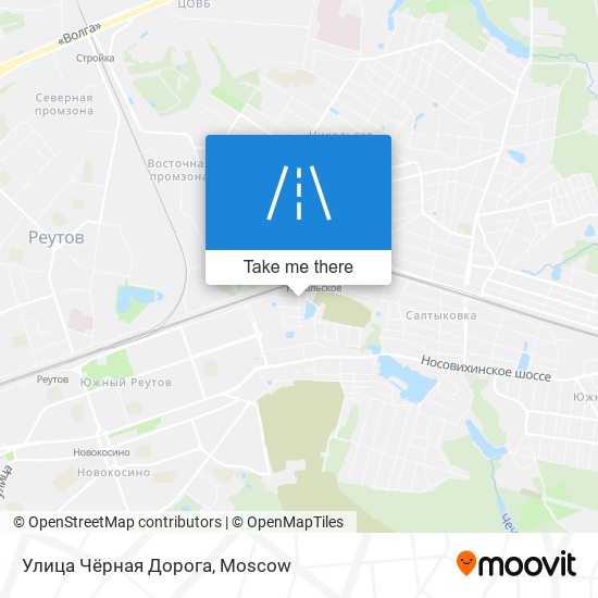 Улица Чёрная Дорога map