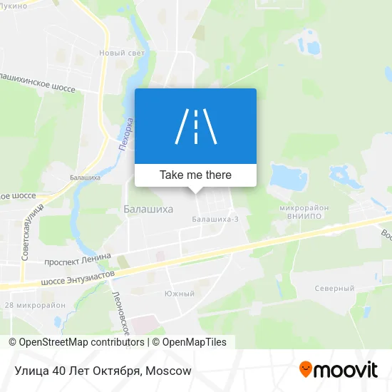 Улица 40 Лет Октября map