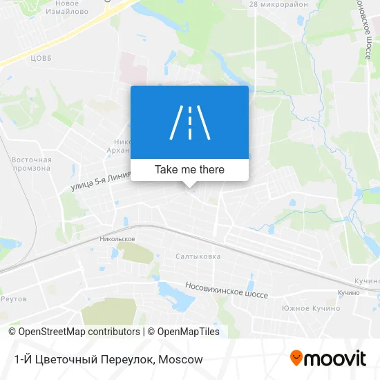 1-Й Цветочный Переулок map
