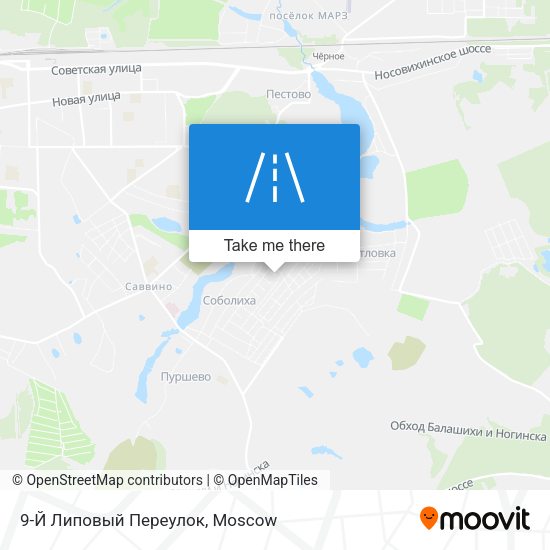9-Й Липовый Переулок map
