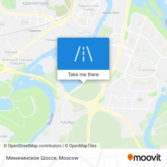 Мякининское Шоссе map