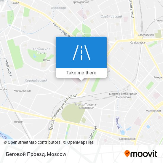 Беговой Проезд map