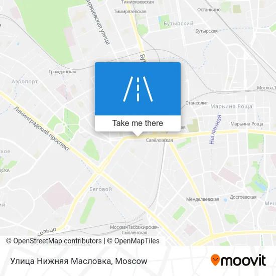 Улица Нижняя Масловка map