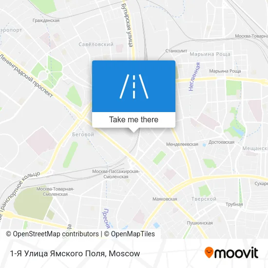 1-Я Улица Ямского Поля map