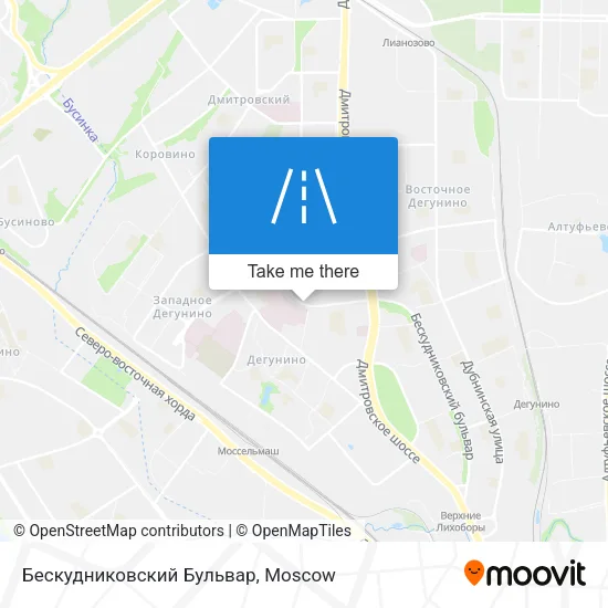 Бескудниковский Бульвар map