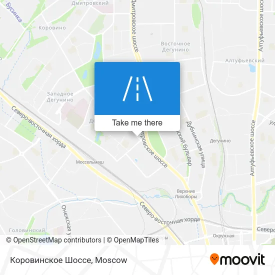 Коровинское Шоссе map