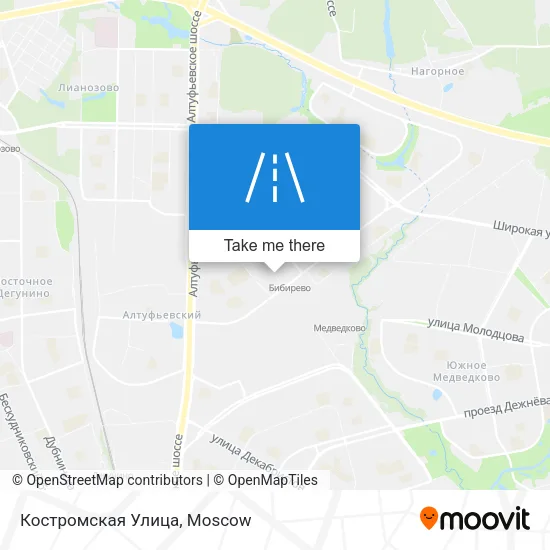 Костромская Улица map