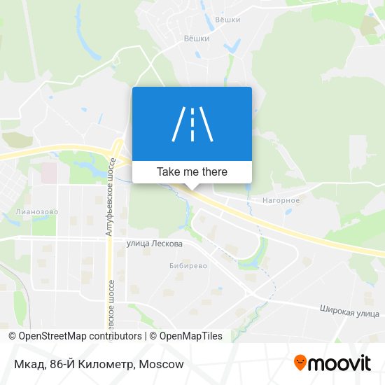 Мкад, 86-Й Километр map
