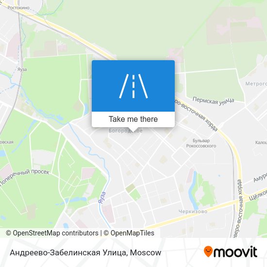 Андреево-Забелинская Улица map