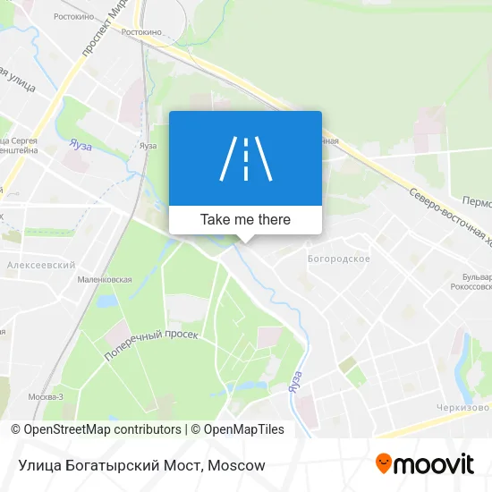 Улица Богатырский Мост map