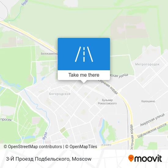 3-Й Проезд Подбельского map