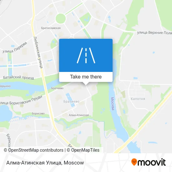 Алма-Атинская Улица map