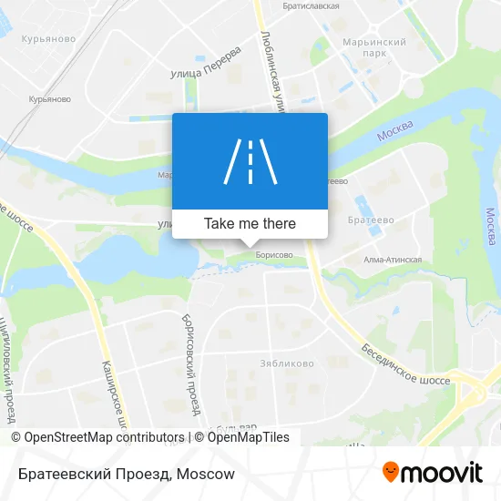 Братеевский Проезд map