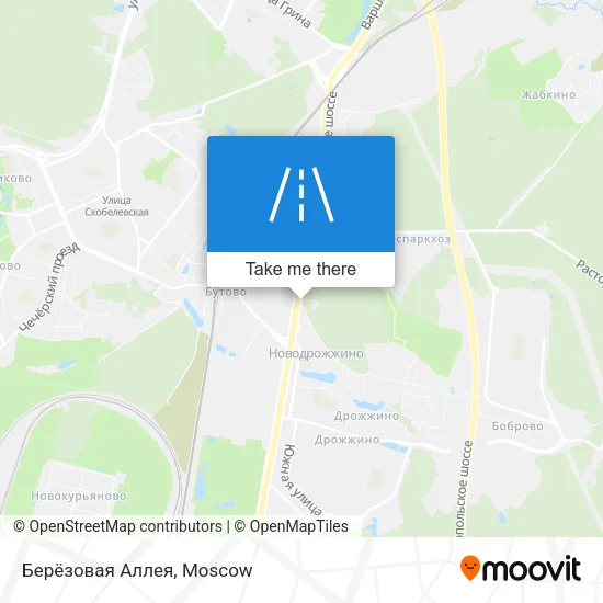 Берёзовая Аллея map