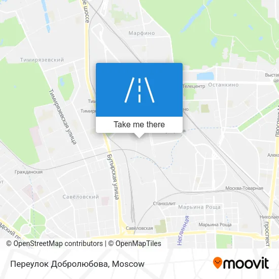 Переулок Добролюбова map
