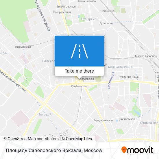 Площадь Савёловского Вокзала map