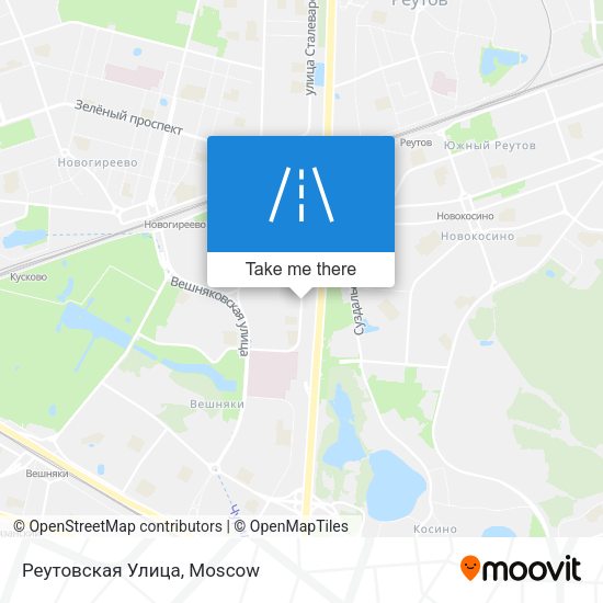 Реутовская Улица map