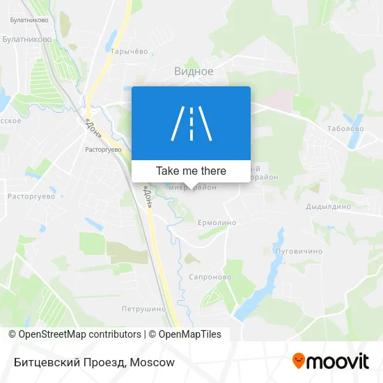 Битцевский Проезд map