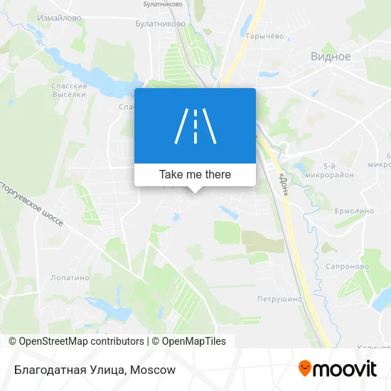 Благодатная Улица map