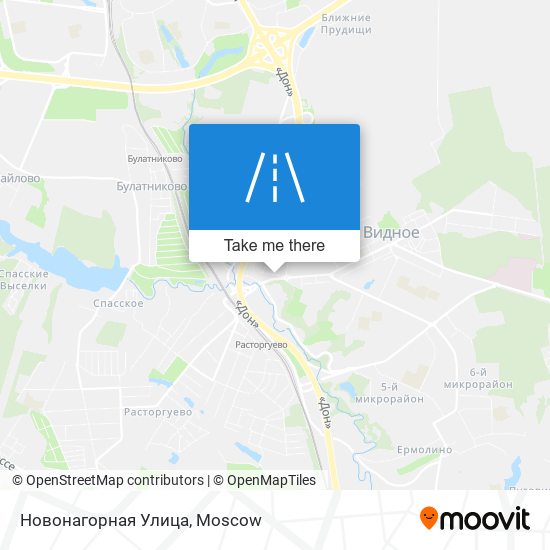 Новонагорная Улица map