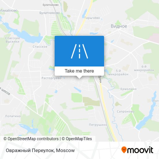 Овражный Переулок map