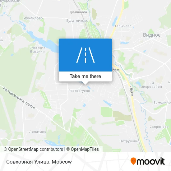 Совхозная Улица map